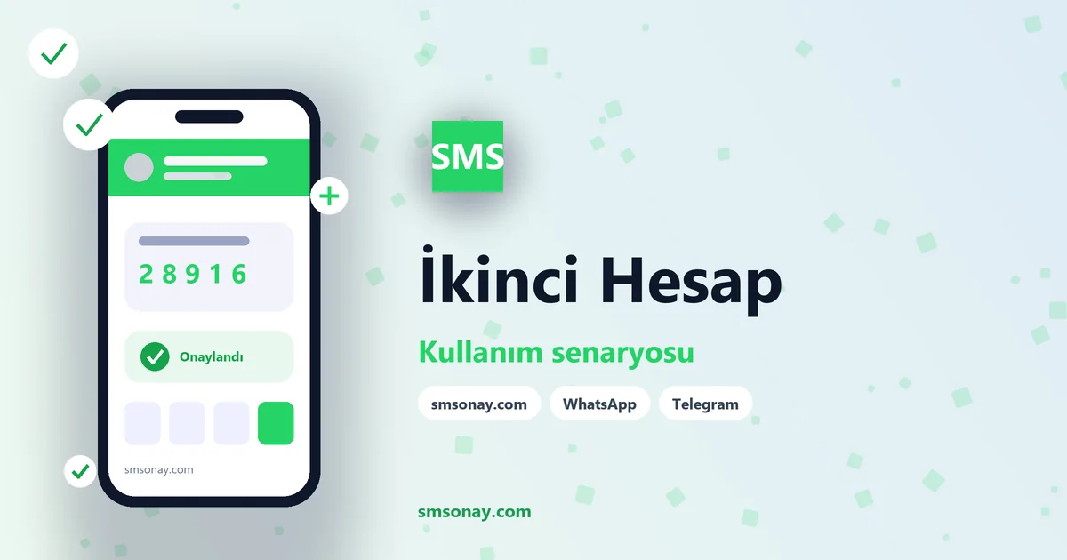 İkinci Hesap için sanal numara